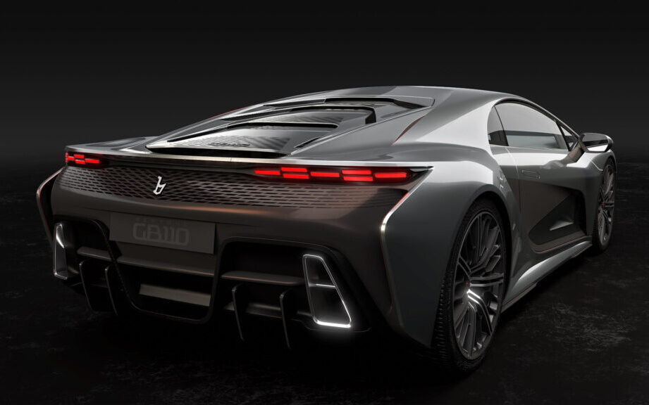 Bertone GB110 rear three quarter view