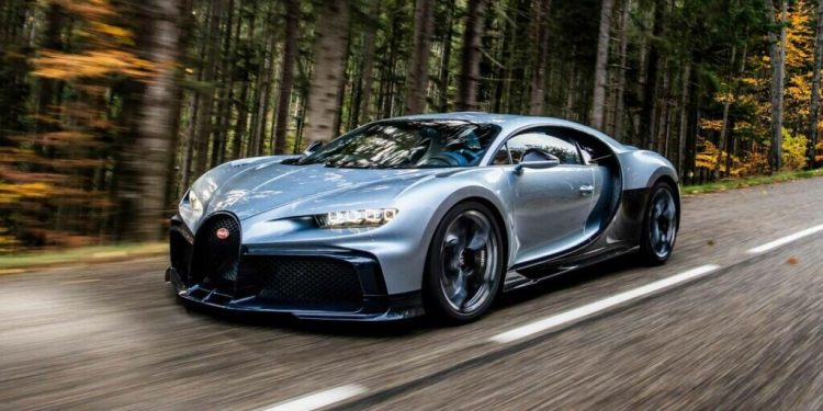 Bugatti Chiron Profilee front three quarter view driving