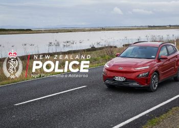 Hyundai Kona EV New Zealand Police fleet car