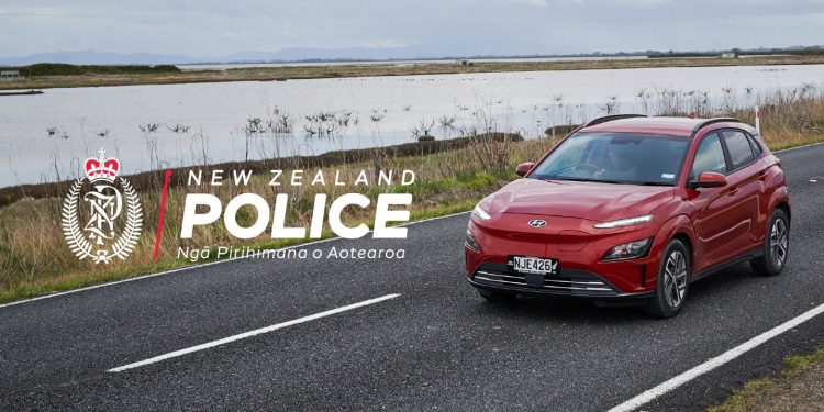 Hyundai Kona EV New Zealand Police fleet car