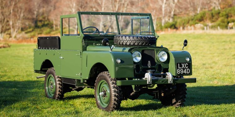 Royal Land Rover Series 1 front three quarter view