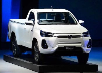 Electric Toyota Hilux Revo BEV Concept front view