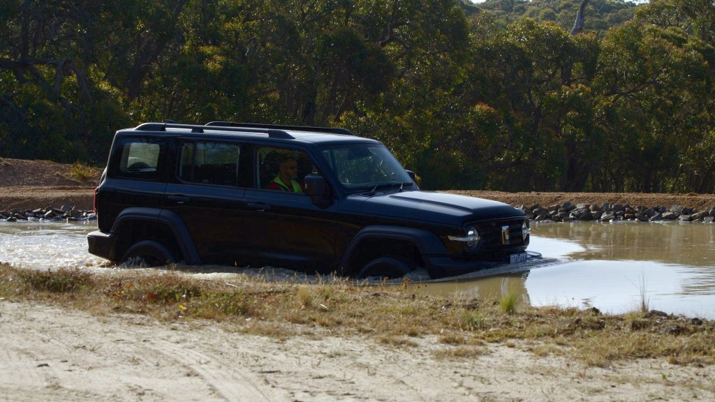 2023 GWM Tank 300 hybrid wading through 600mm of water