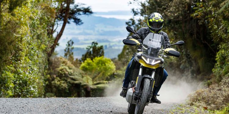 Aprilia Tuareg 660 on gravel road