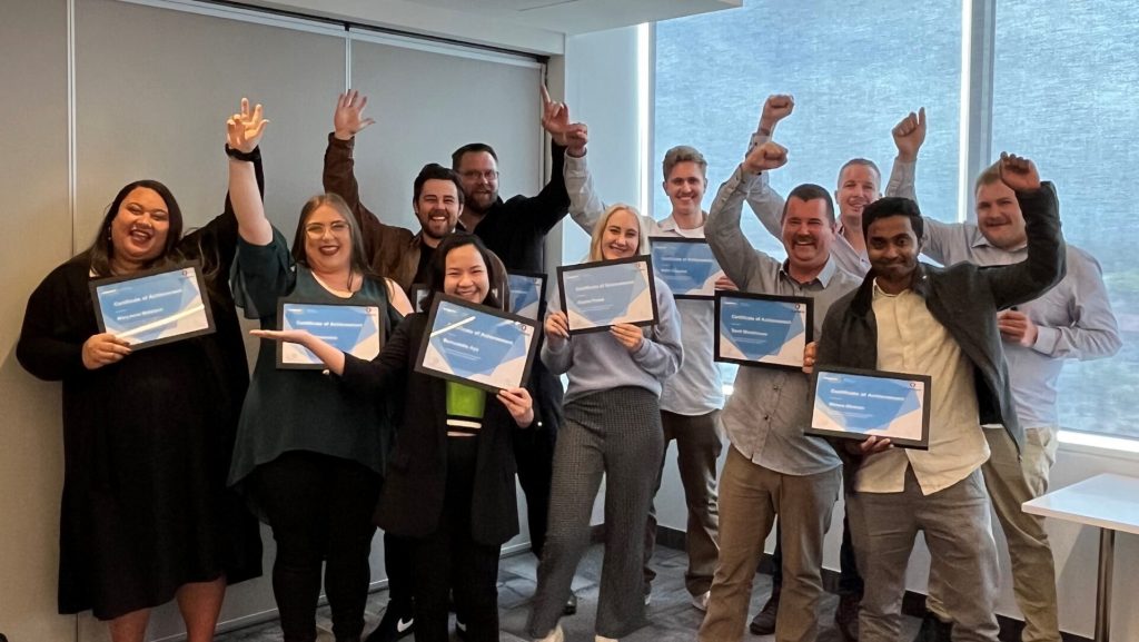 Turners Aspiring Leaders graduates celebrating