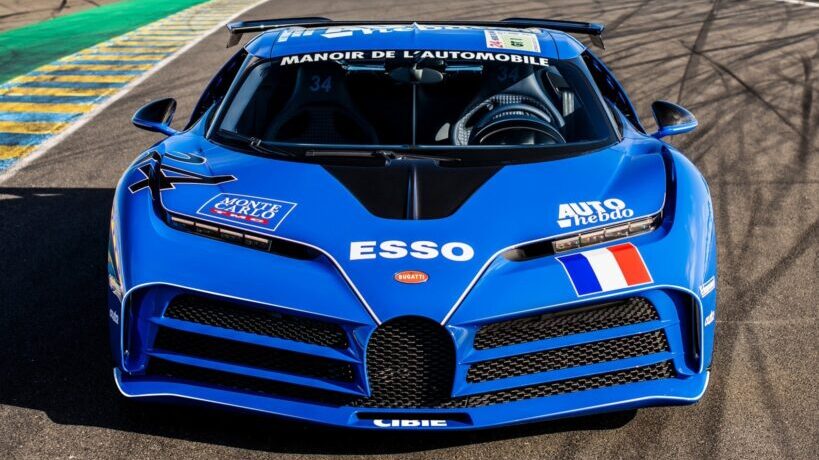 Bugatti Centodieci Le Mans tribute front view