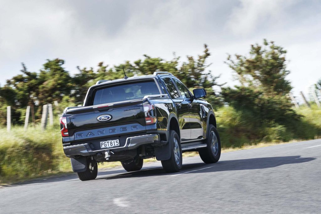 Ford Ranger Wildtrak rear cornering