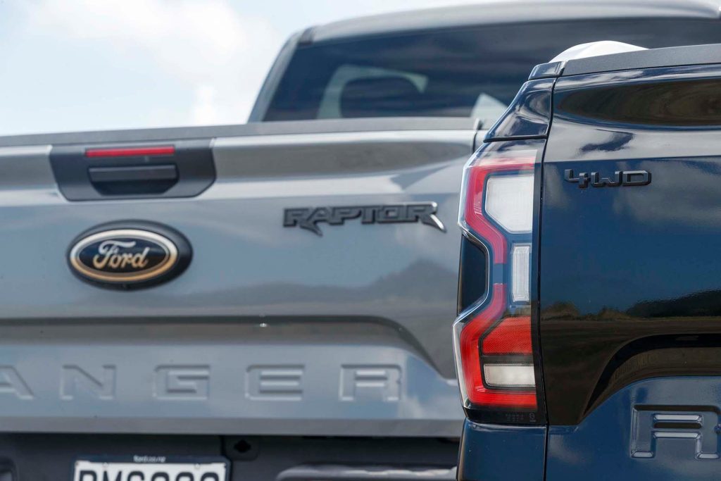 Ford Ranger Raptor vs Ford Ranger Wildtrak tailgates