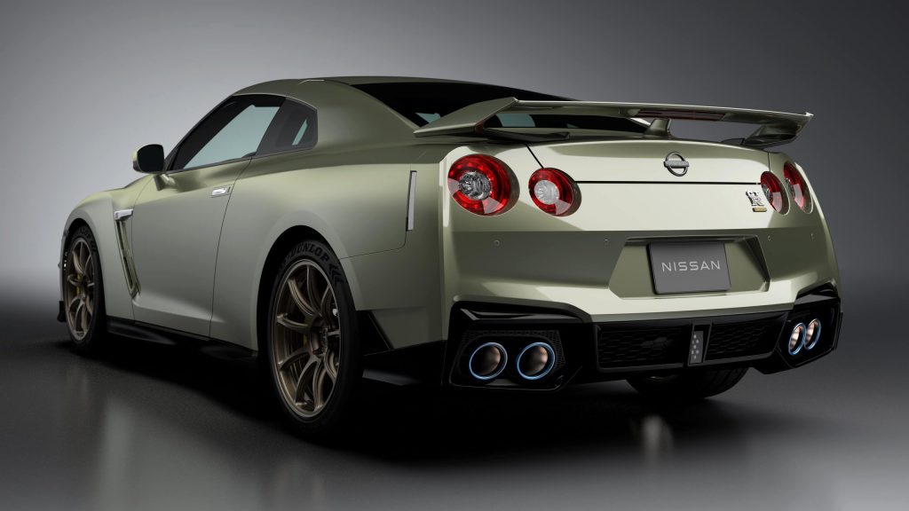 2024 Nissan GT-R rear three quarter view