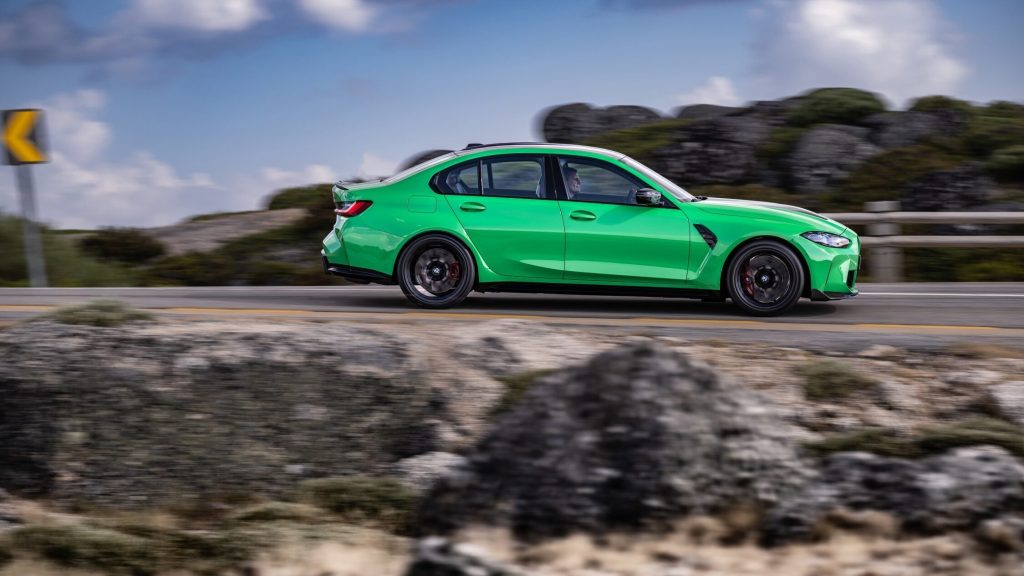 BMW M3 CS side view driving