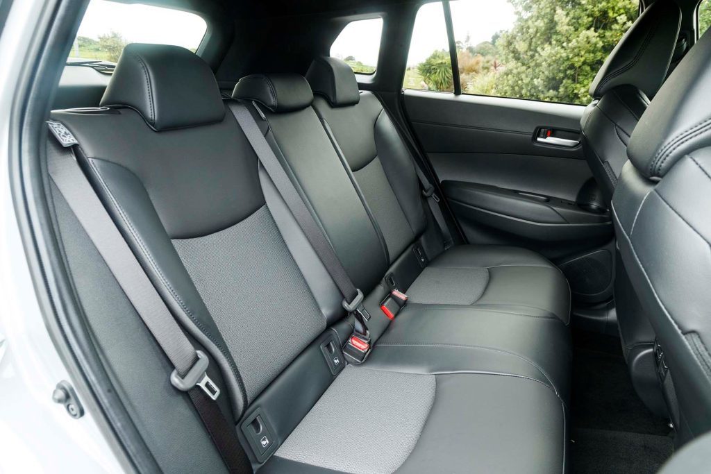 Toyota Corolla Cross GXL Hybrid back seat