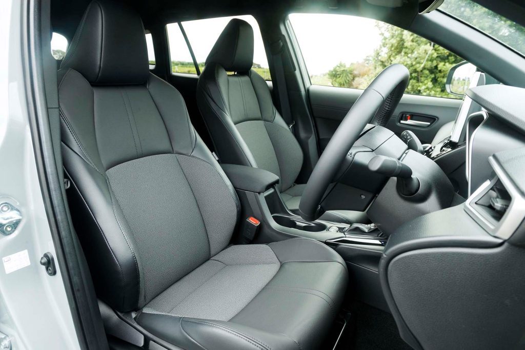 Toyota Corolla Cross GXL Hybrid front seats