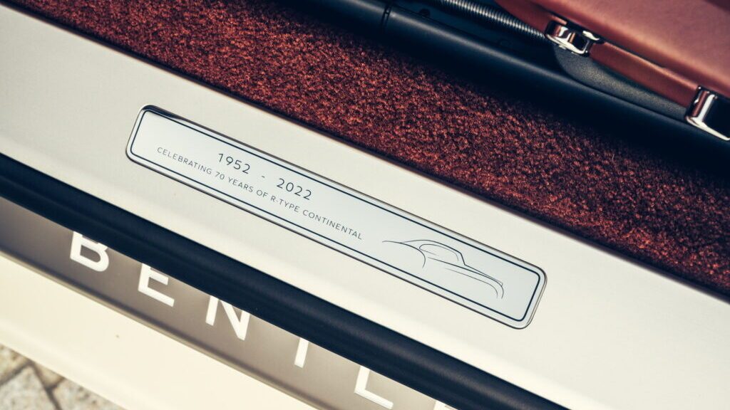 Bentley Continental GT Azure door plaque