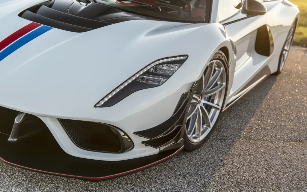 Hennessey Venom F5 Revolution front aero close up