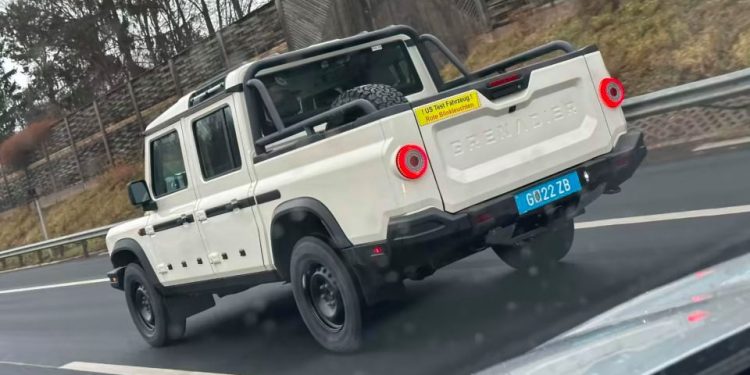 Ineos Grenadier dual-cab ute testing