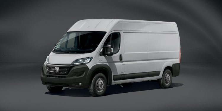 Fiat Ducato front three quarter view in studio