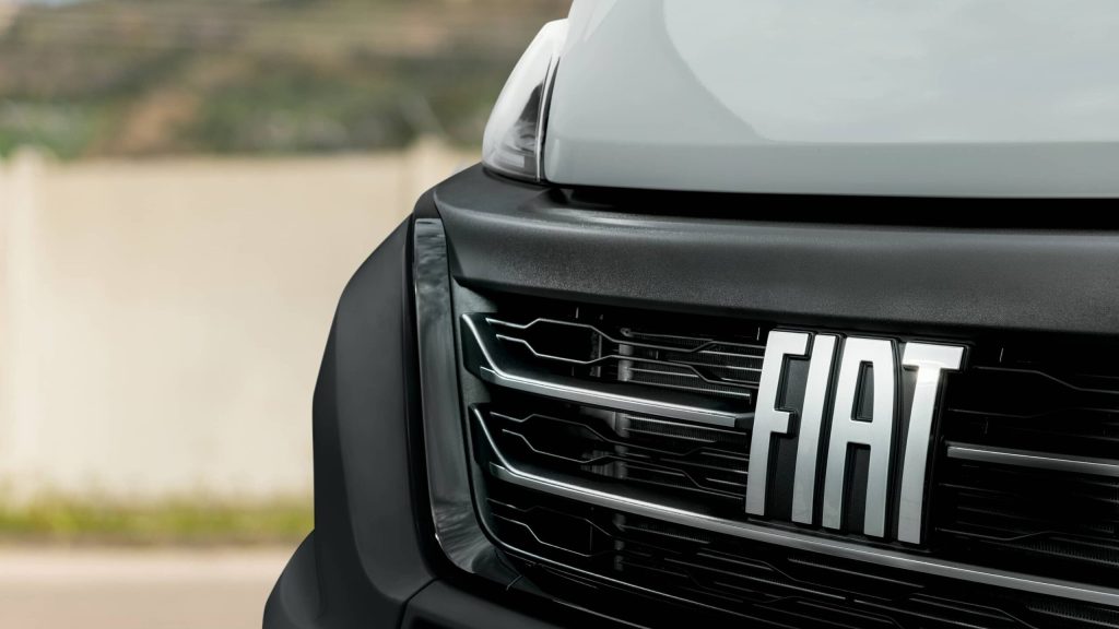 Fiat Ducato badge close up