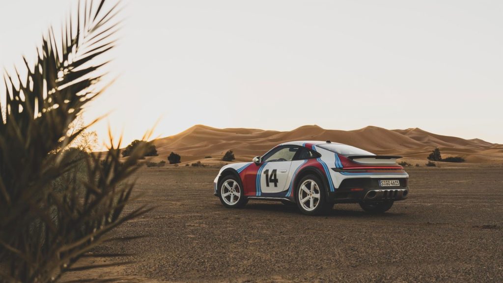 Porsche 911 Dakar with 1978 rally wrap