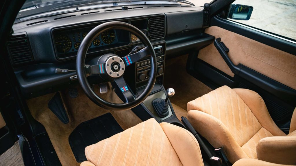 Rowan Atkinson's Lancia Delta Integrale interior