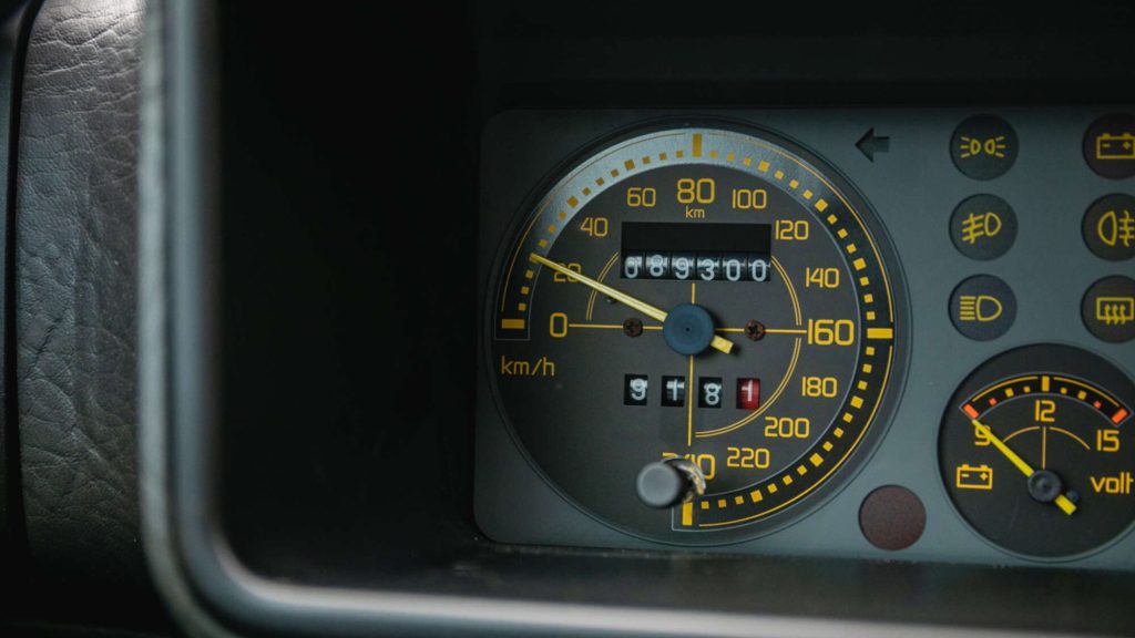 Rowan Atkinson's Lancia Delta Integrale speedometer
