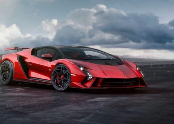 Lamborghini Invencible front three quarter view