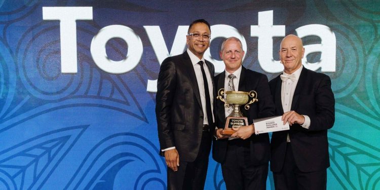 Toyota executives at Business Excellence Awards