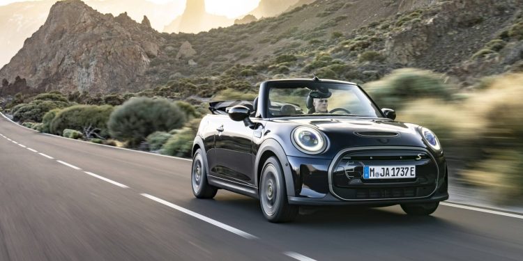 Mini Electric Convertible front view driving