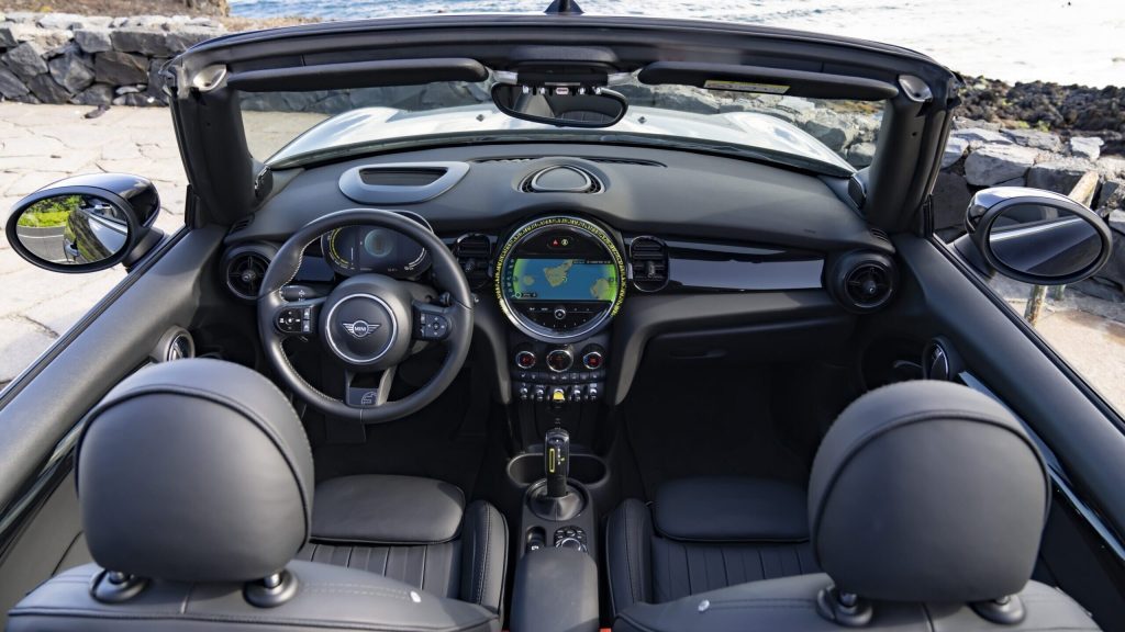 Mini Electric Convertible interior