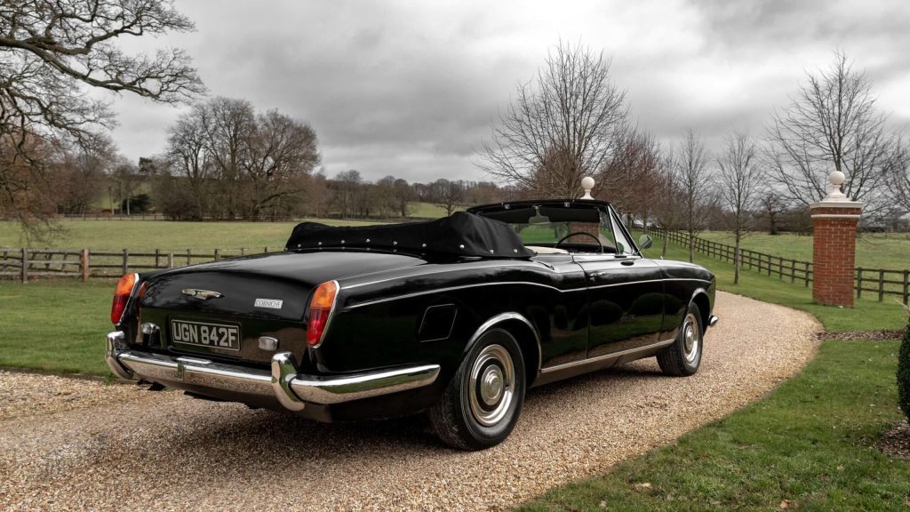 Sir Michael Caine's Rolls-Royce rear three quarter view