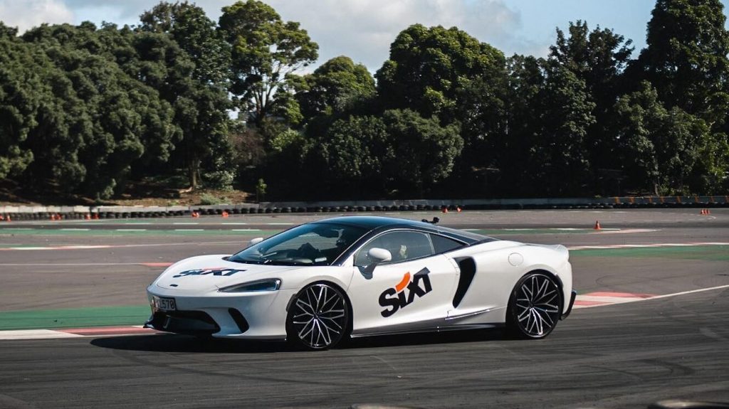 SIXT McLaren GT on track at Mount Smart stadium