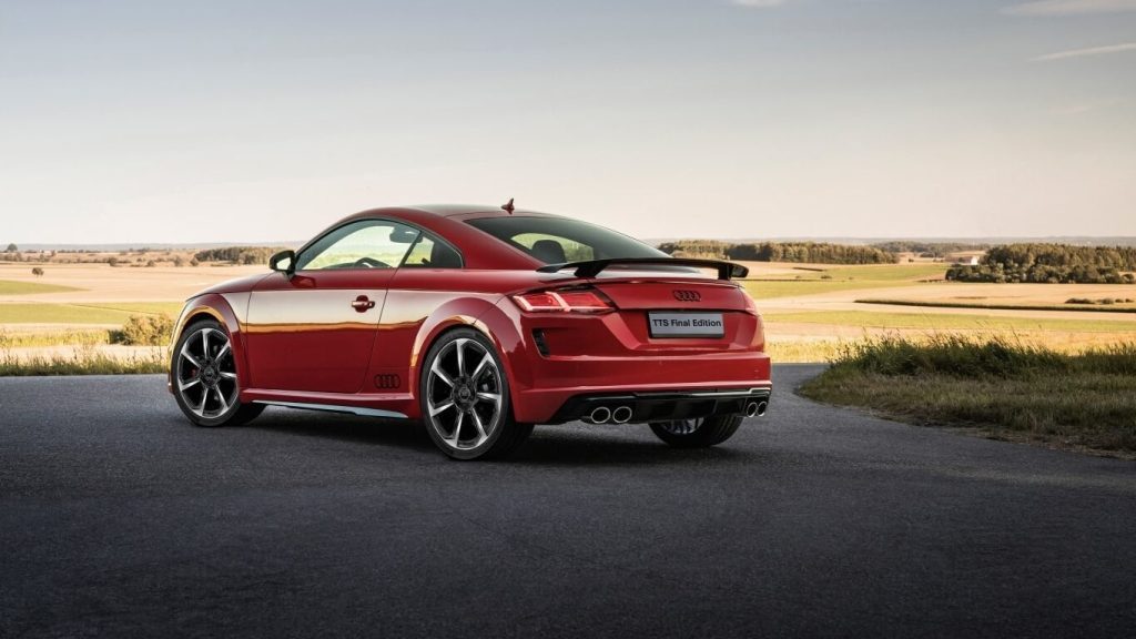 Audi TT Final Edition rear three quarter view