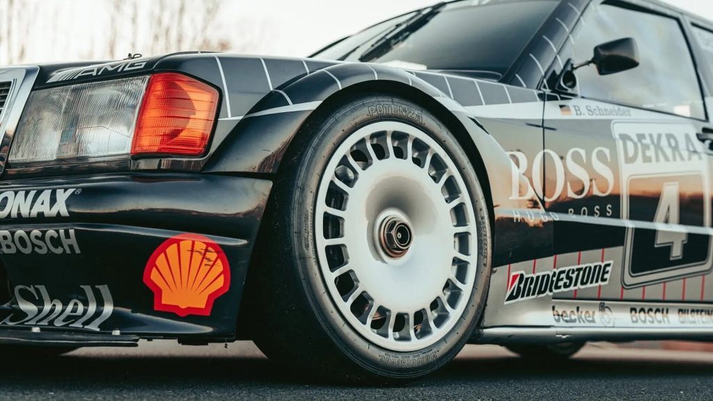 1992 AMG-Mercedes 190 E Evolution II wheel close up view