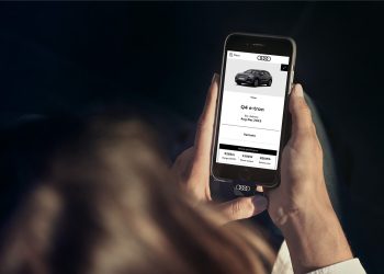 Audi online reservation tool on phone