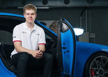 Marco Giltrap sitting Porsche GT3