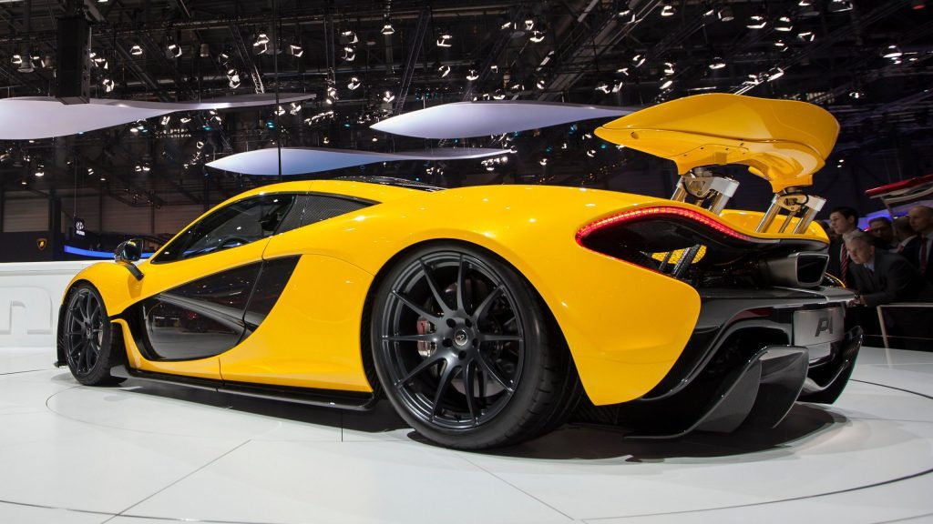 McLaren P1 rear three quarter view