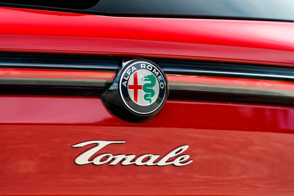 Alfa Romeo badge close up