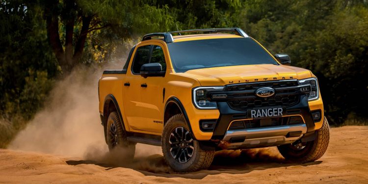 Ford Ranger Wildtrak X driving on red dirt