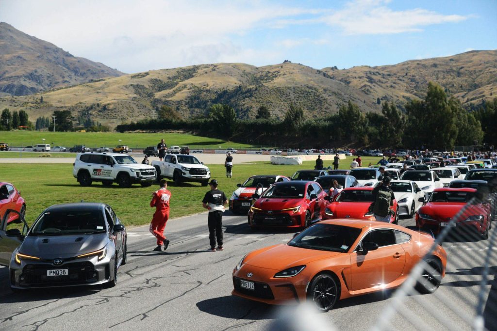 2023 Toyota Gazoo Racing Festival parade lap Highlands Motorsport Park, Cromwell