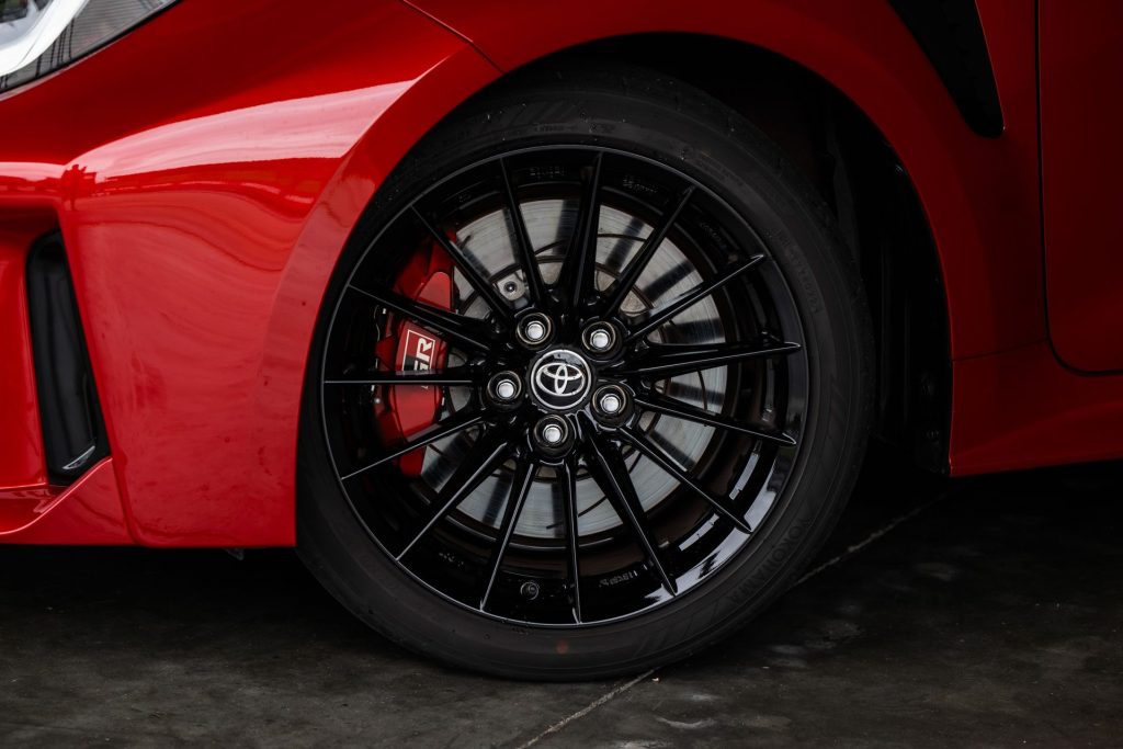 Toyota GR Corolla Enkei wheels New Zealand Emotional Red