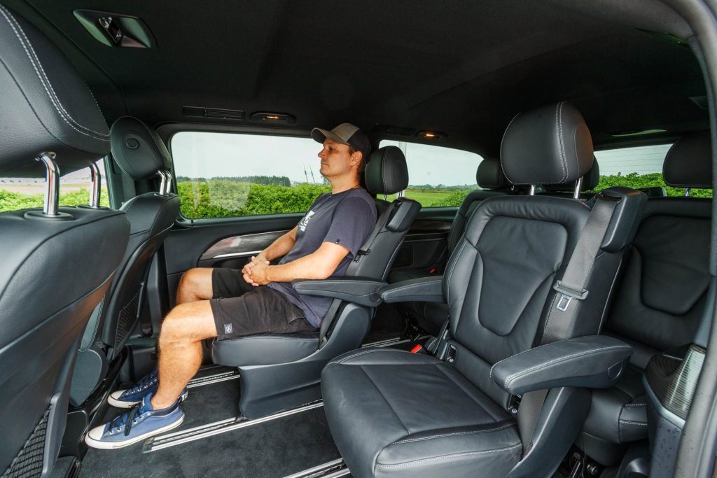 Passenger seating example in the Mercedes-Benz EQV