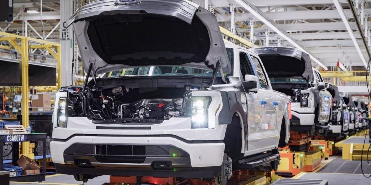 Ford F-150 Lightning production line