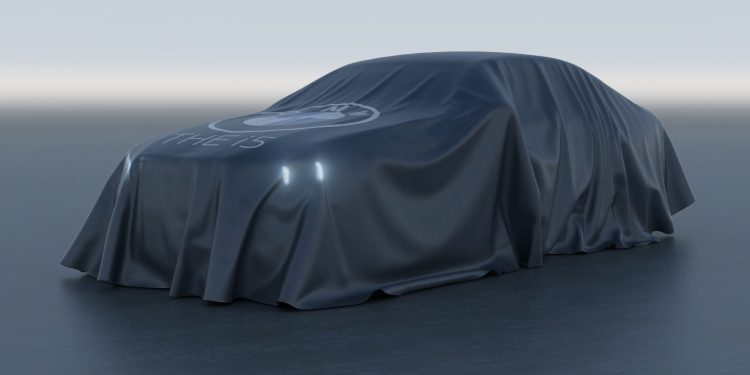BMW i5 teased under cover