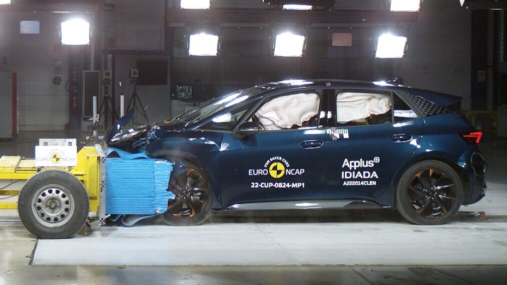 Cupra Born front impact crash test