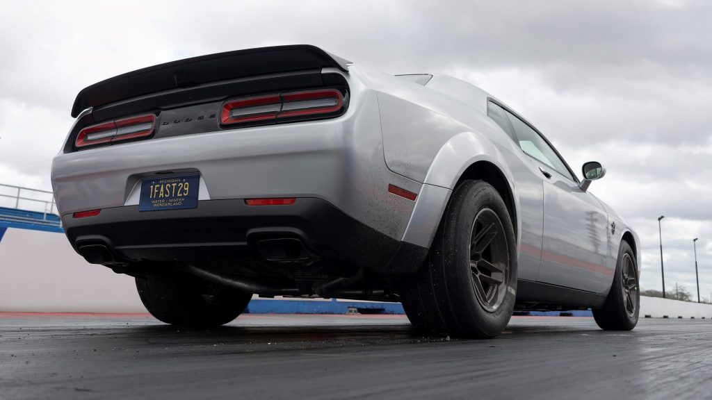 Dodge Challenger SRT Demon 170 rear three quarter view