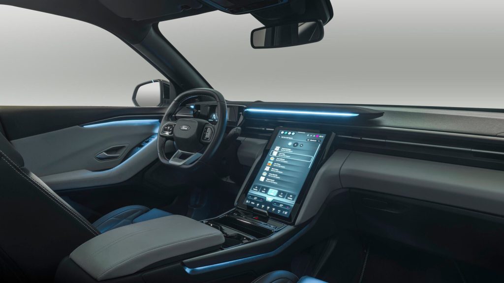 Electric Ford Explorer interior