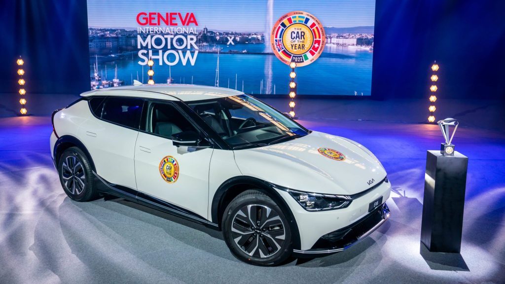 Kia EV6 winning 2022 Car of the Year for Geneva International Motor Show