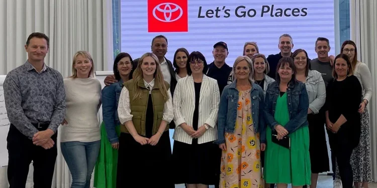 Toyota New Zealand employees celebrating diversity and gender equity
