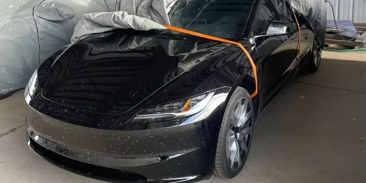 Facelifted 2024 Tesla Model 3