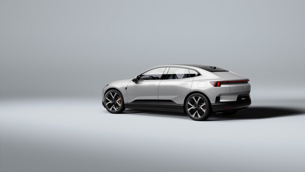 Polestar 4 rear three quarter view