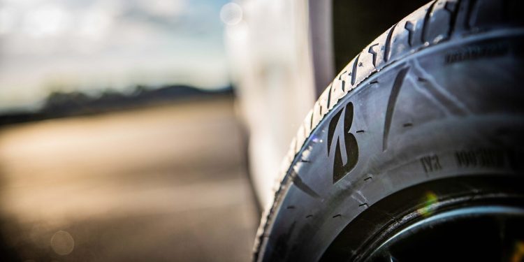 Bridgestone tyre close up view